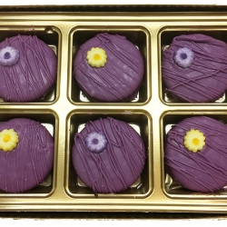 2018014 Purple Flower Favor Cookies