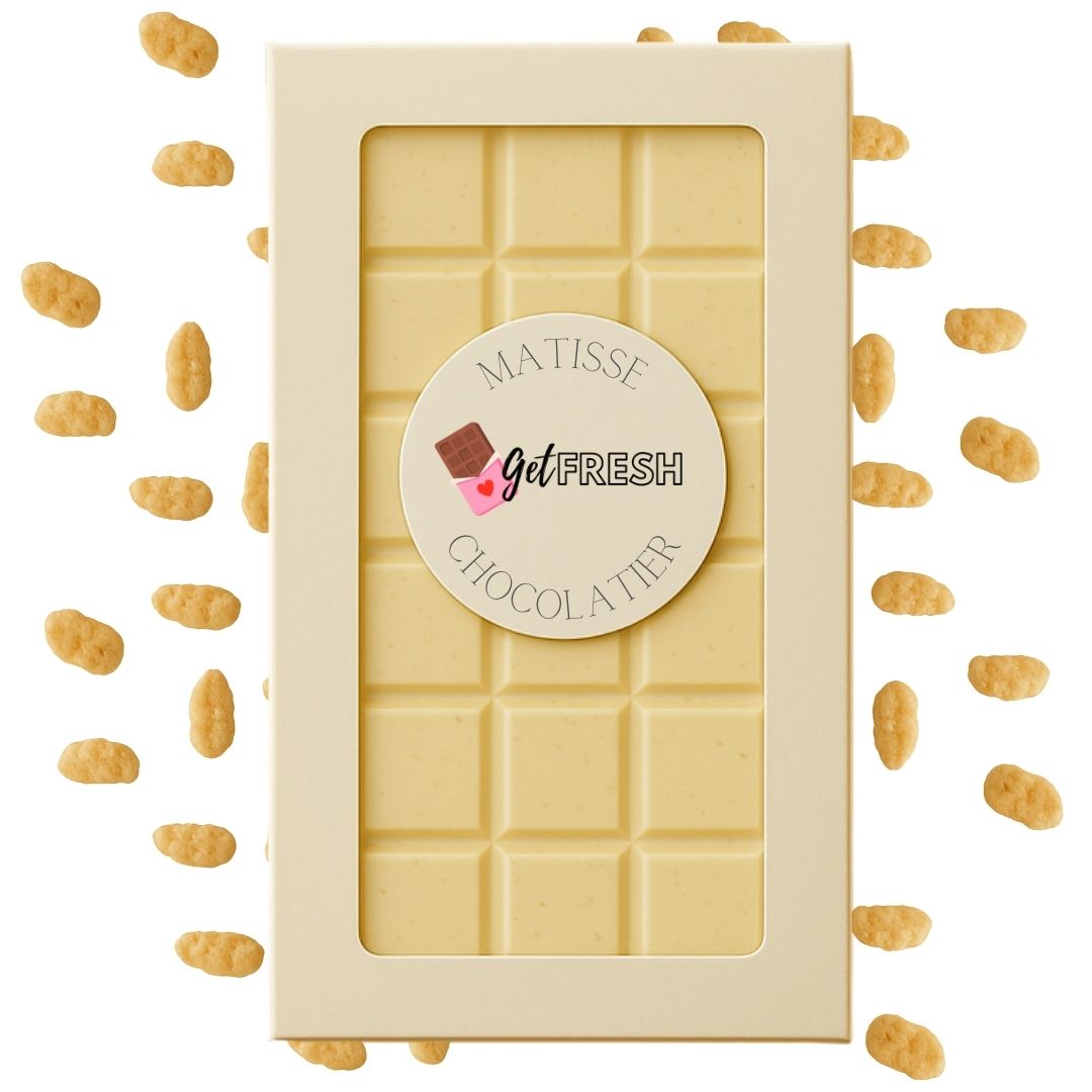 Pareve White Chocolate Crispy Candy Bar